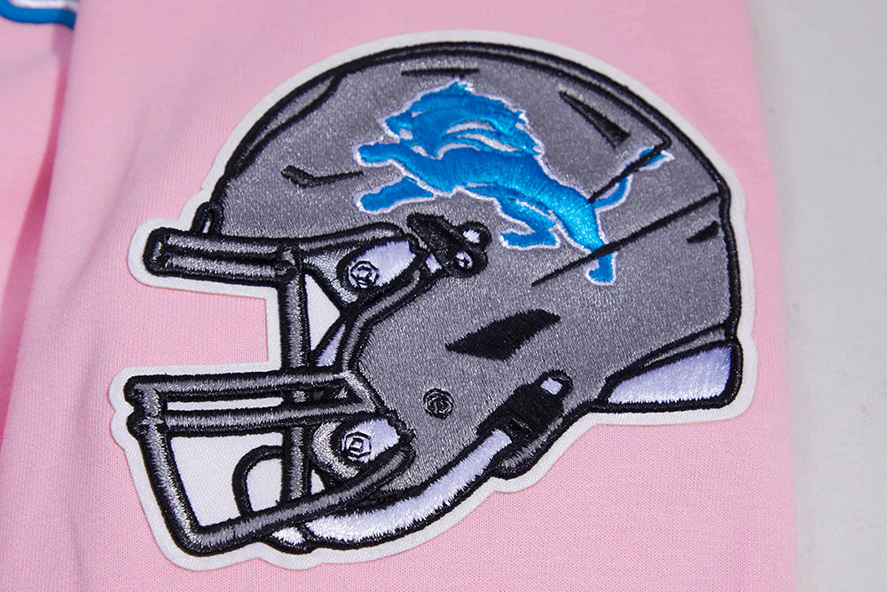 Men's/Women's Pro Standard Detroit Lions Classic Chenille NFL PO Hoodie "Pink"