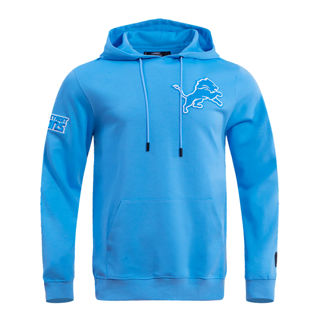 Men's/Women's Pro Standard Detroit Lions Classic Chenille NFL PO Hoodie "University Blue"