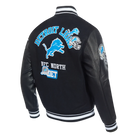 Men's Pro Standard Detroit Lions Area Code Rib Wool Varsity Jacket