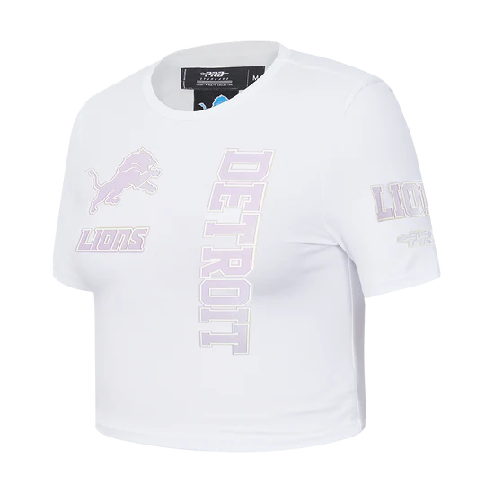Women’s Pro Standard NFL Detroit Lions Hologram Single Jersey Boxy Tee