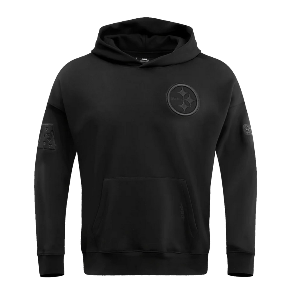 Men's Pro Standard Pittsburg Steelers Neutral Drop Shoulder PO Hoodie "Black"
