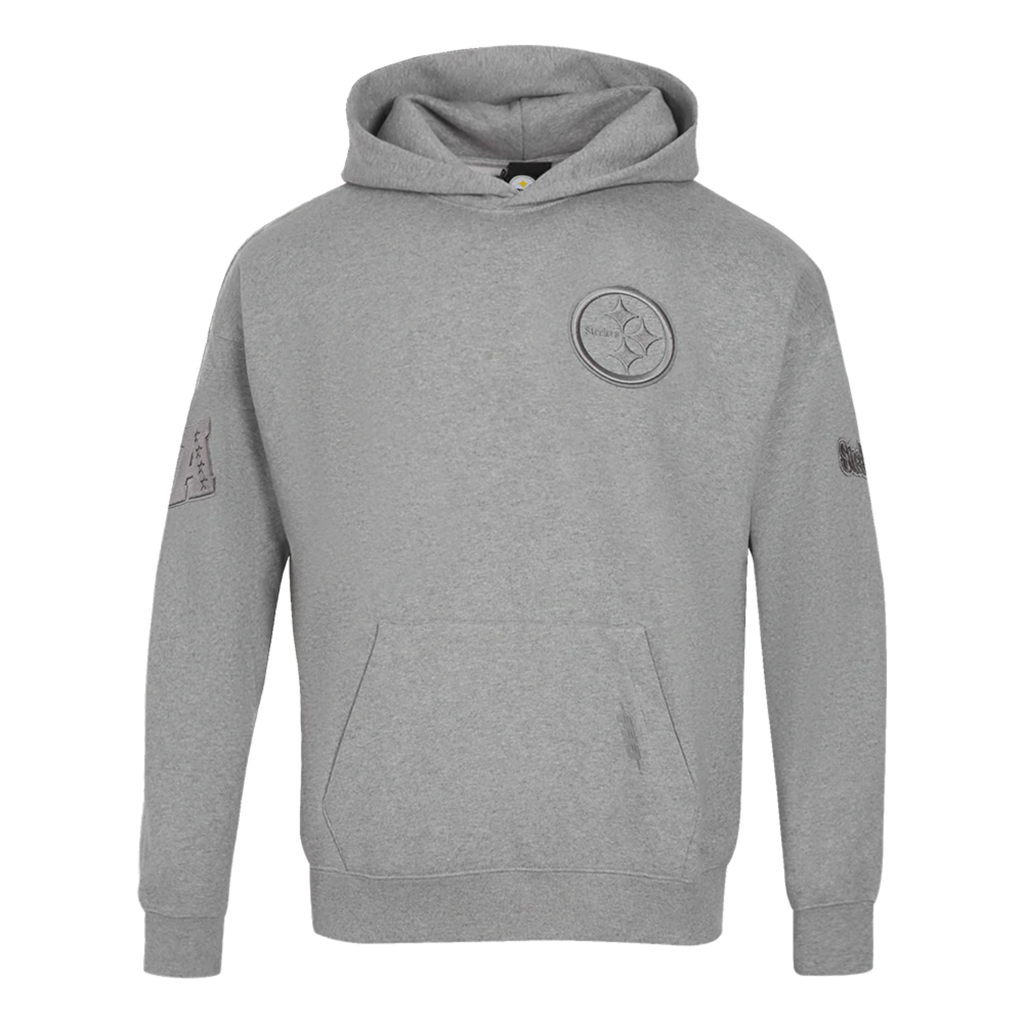Men's Pro Standard Pittsburg Steelers Neutral Drop Shoulder PO Hoodie "Dark Heather Grey"