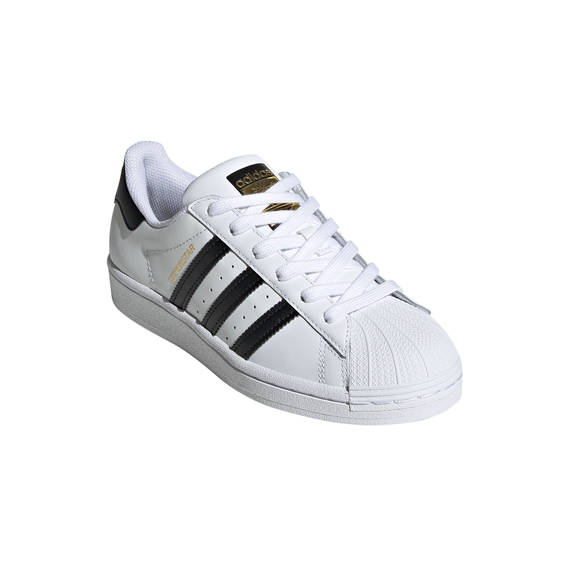 Big Kids' Adidas Superstar J "Cloud White Core Black"  The Closet Inc.