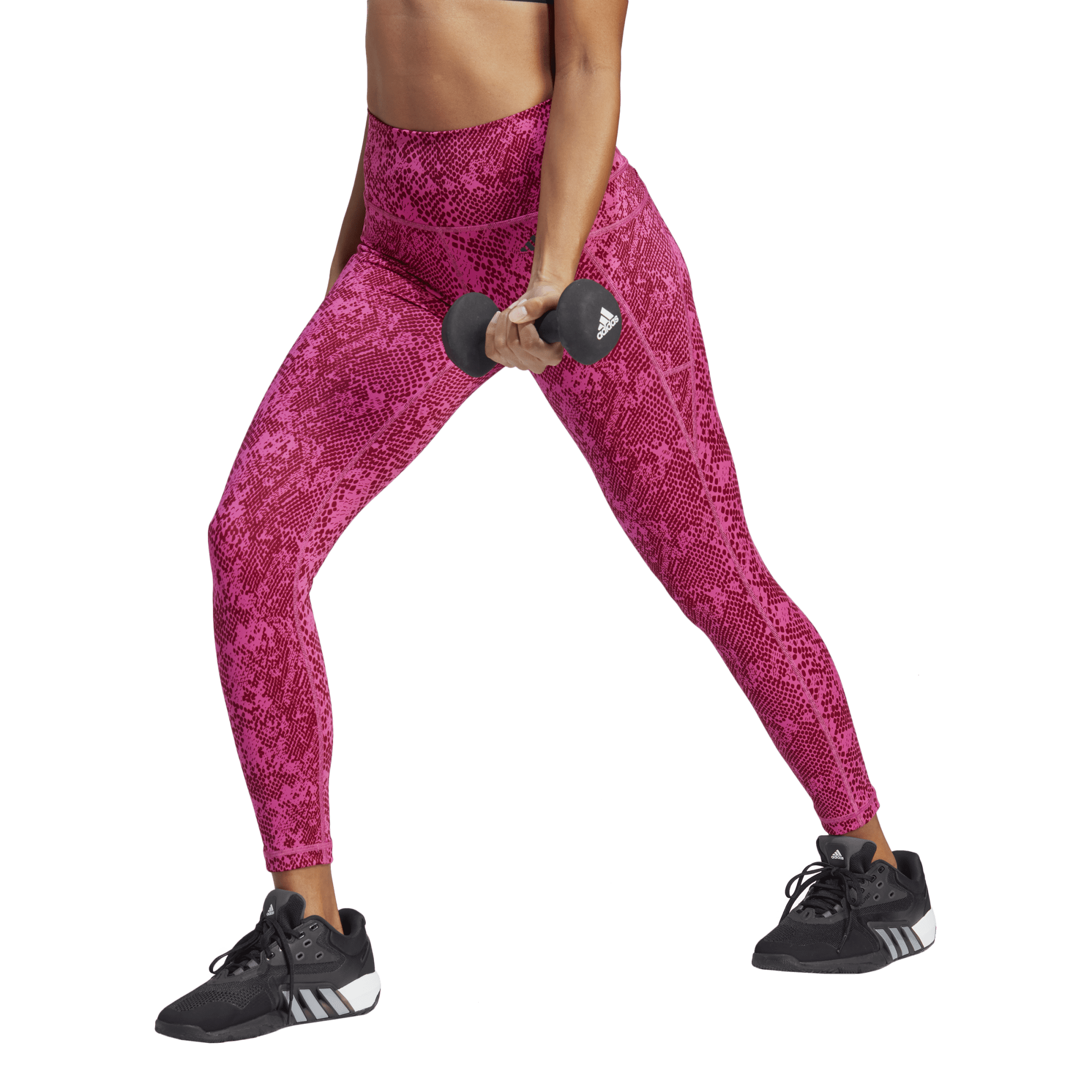 Women's Adidas Stash Pocket Training Animal Print 7/8 Leggings