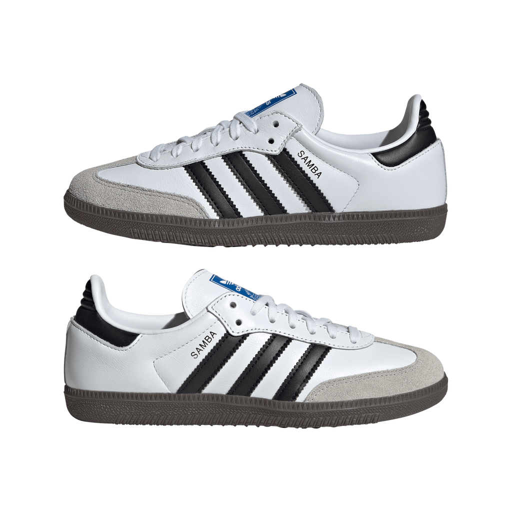 Big Kids' Adidas Samba OG J "White Black Gum"