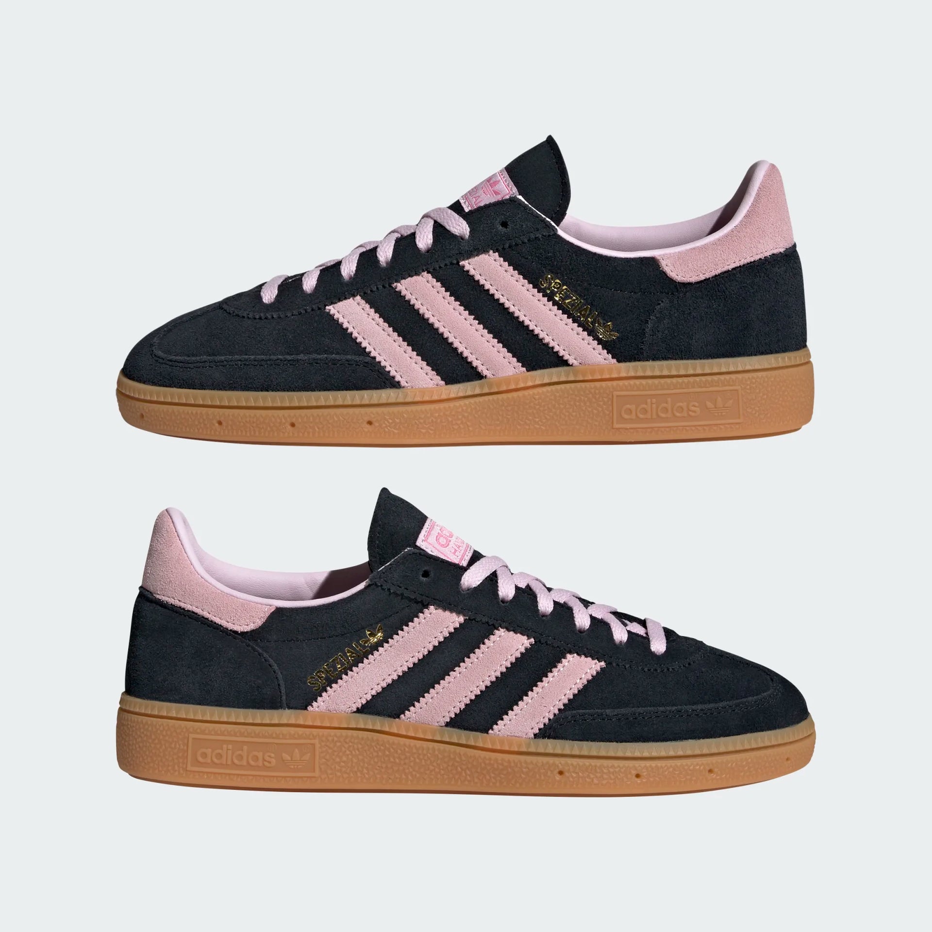Women's Adidas Handball Spezial "Core Black Clear Pink" The Closet Inc. Women's Adidas Handball Spezial "Core Black Clear Pink" The Closet Inc.