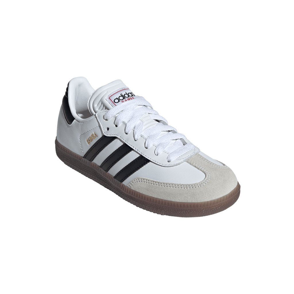Big Kids' Adidas Samba Classic J "White Black Gum" (Unisex)