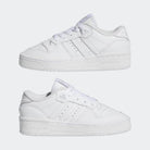 Big Kids' Adidas Rivalry Low "Cloud White Grey"