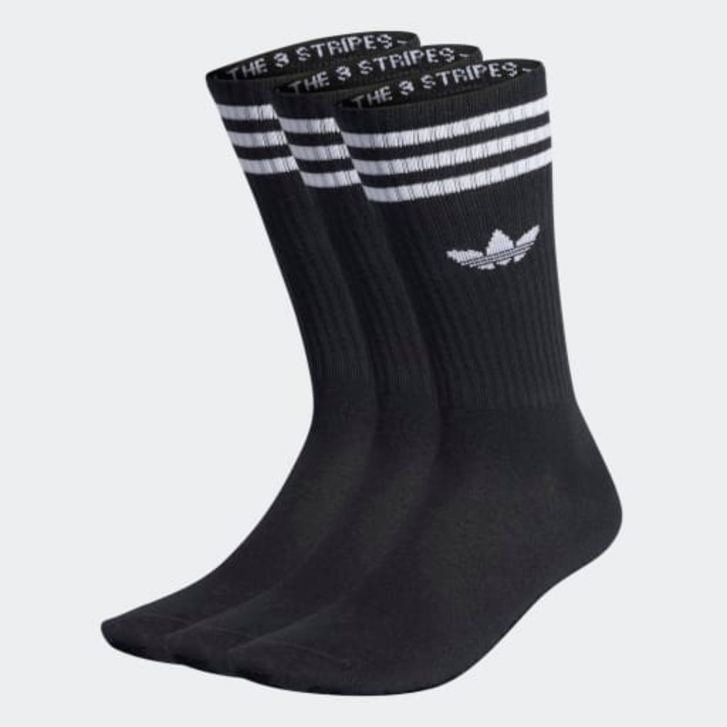 Adidas Solid Crew Socks 3 Pairs "Unisex"