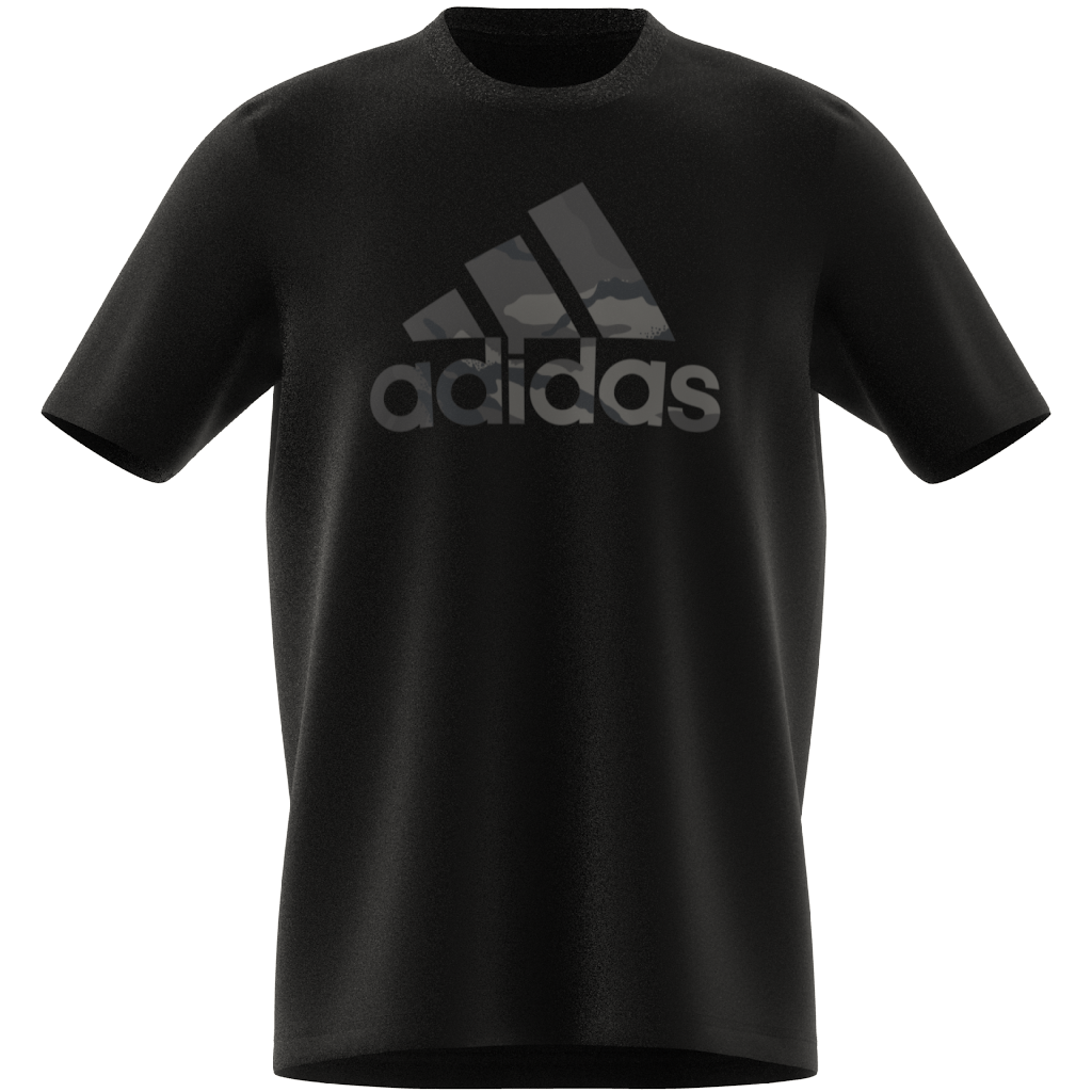Men's Adidas Camo Badge of Sport Graphic T-Shirt (Black)