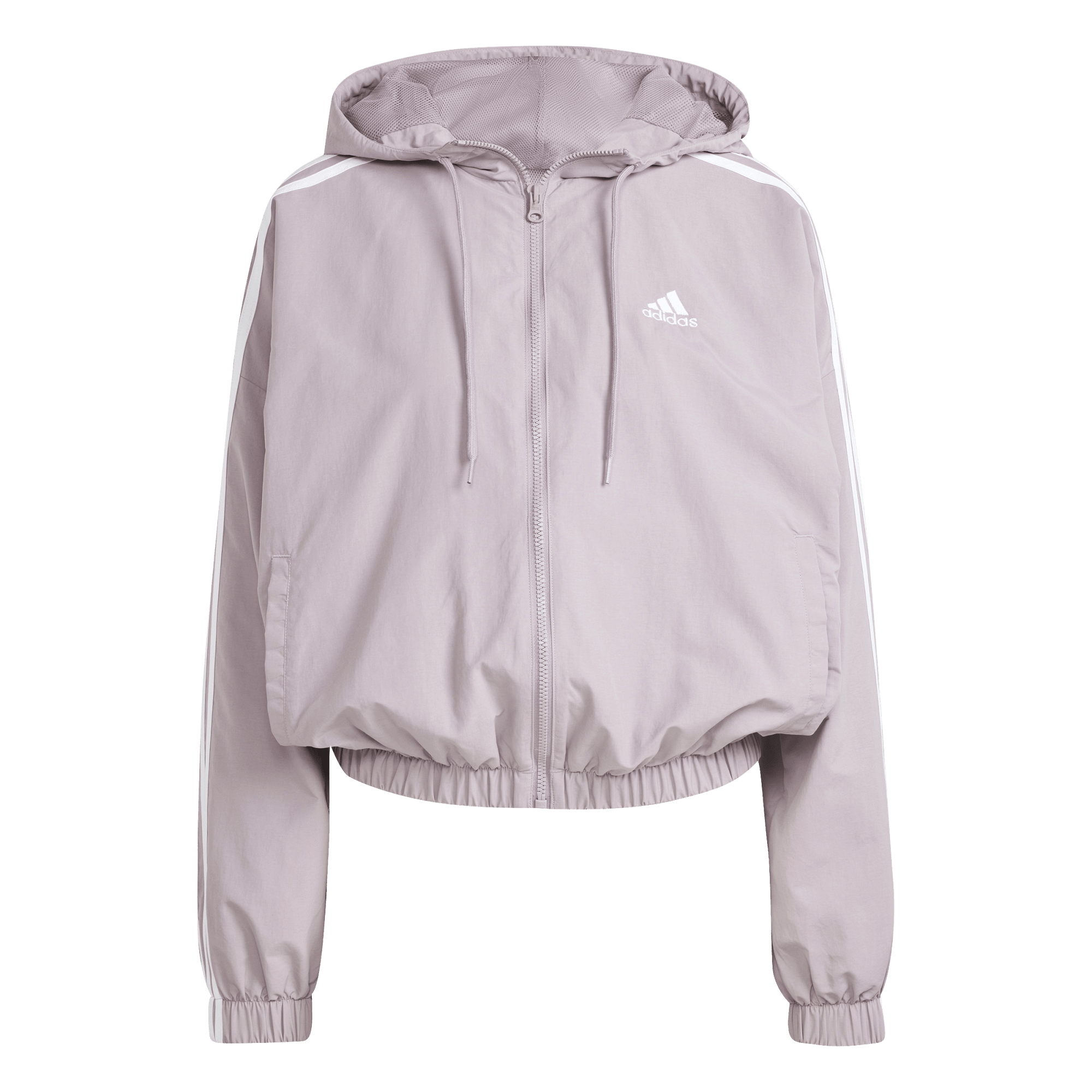 Women s Adidas Essentials 3 Stripes Woven Windbreaker The Closet Inc