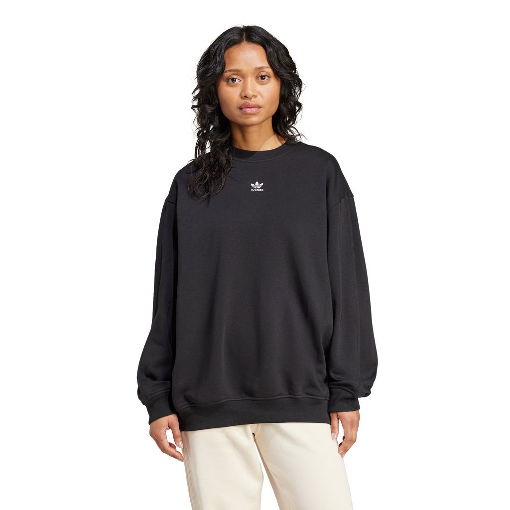 Women's Adidas Essentials Fleece Long Oversized Crew