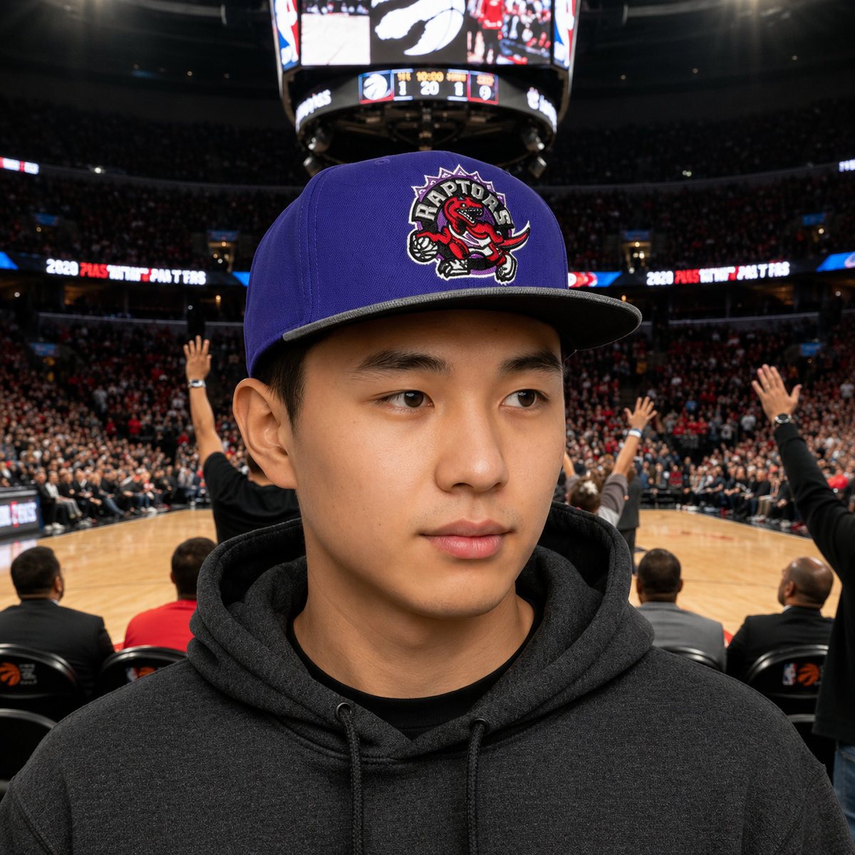 Mitchell And Ness NBA Toronto Raptors Denim Beak Snapback
