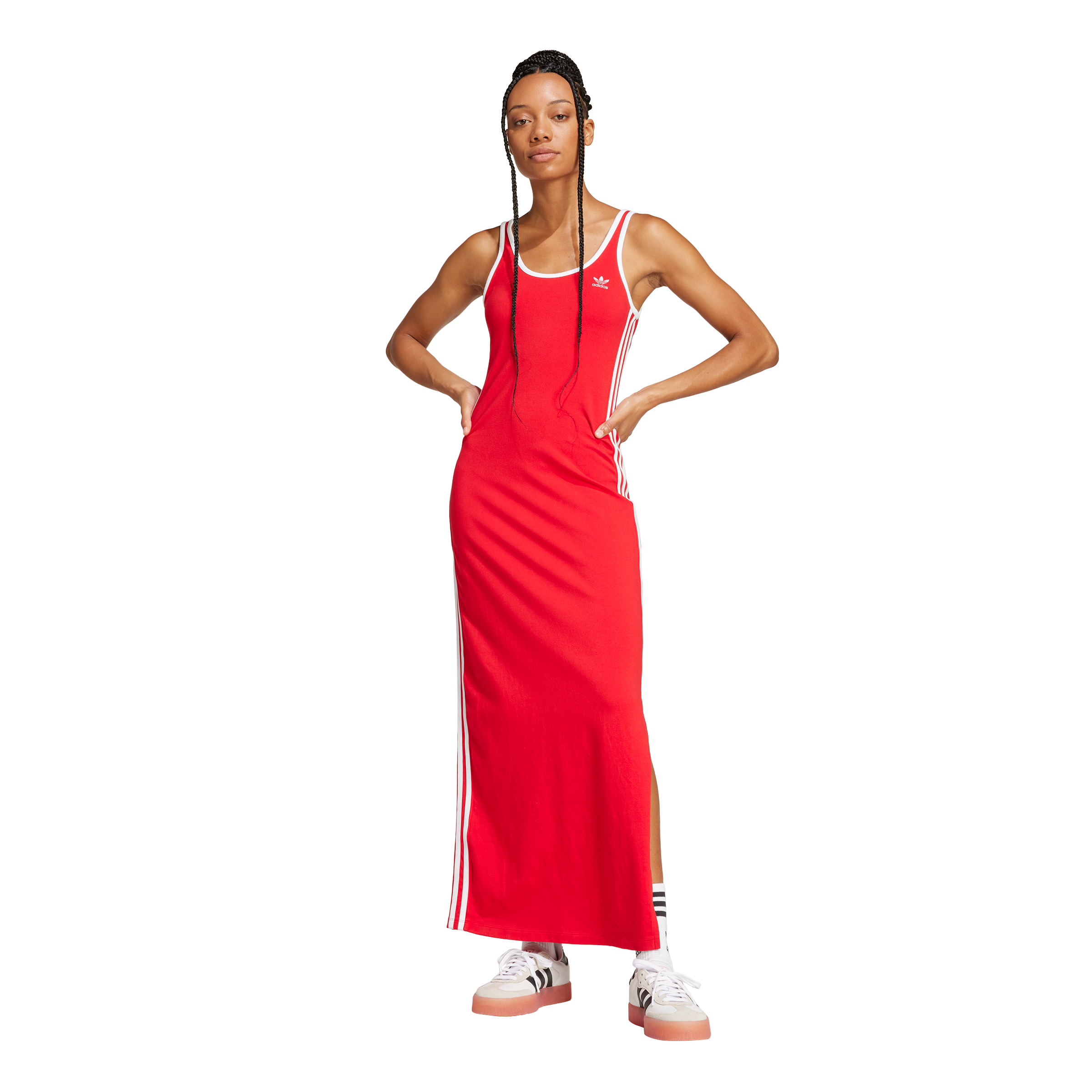 Women's Adidas Adidcolor 3-Stripe Tank Maxi Dress