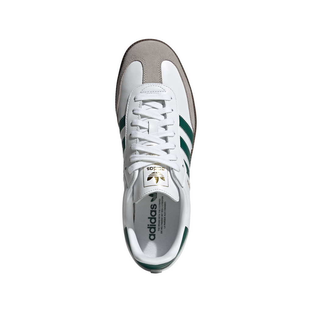 Men's/Women's Adidas Samba OG "Cloud White Collegiate Green."
