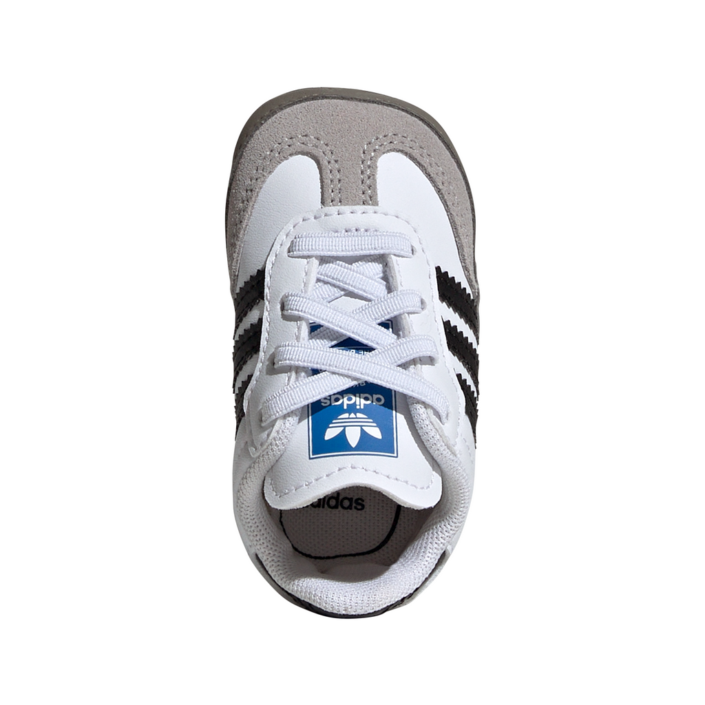 Baby/Toddler Adidas Samba Crib "White Black Clear Granite"