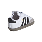 Baby/Toddler Adidas Samba Crib "White Black Clear Granite"
