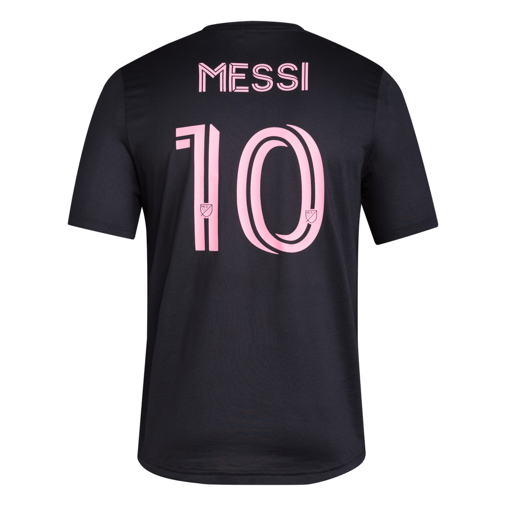Inter Miami's Adidas Crewneck Jersey #10 Messi (Black)