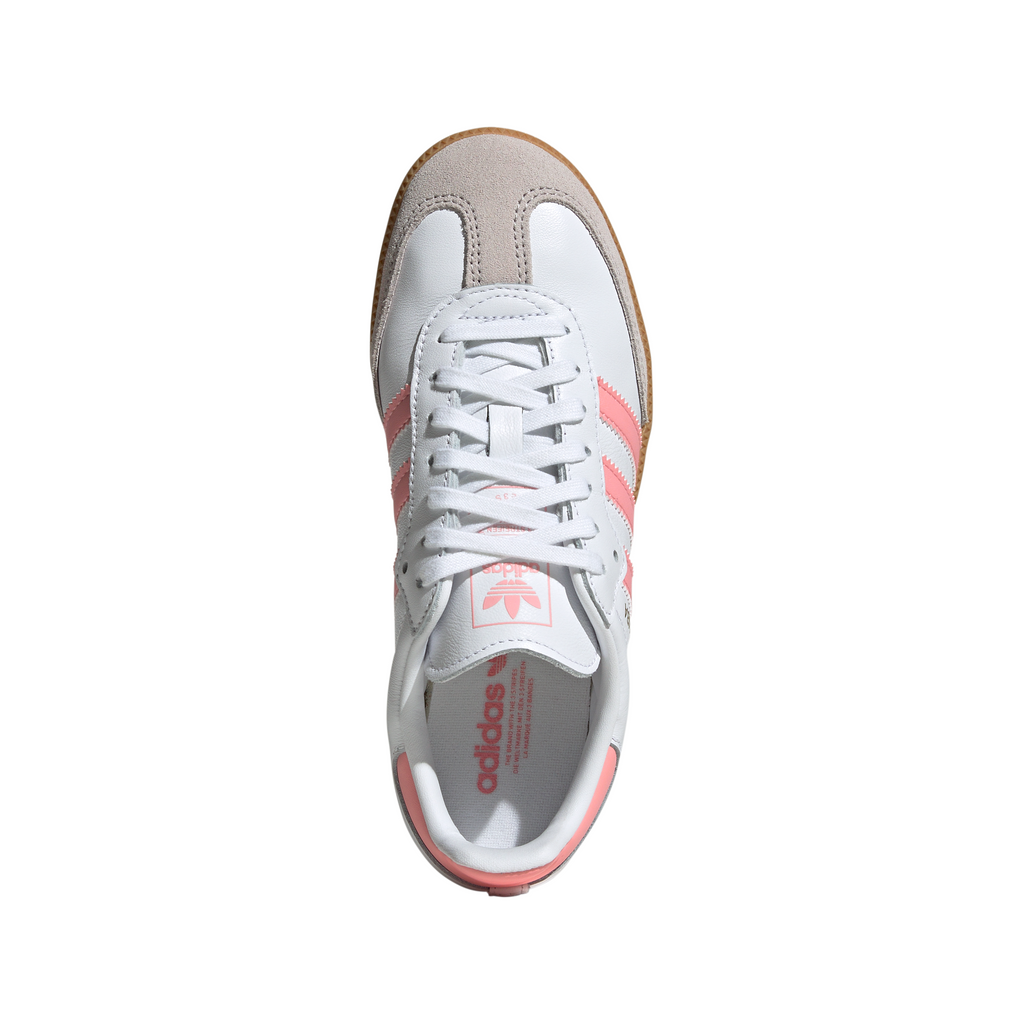 Big Kids Adidas Samba OG J "White Semi Pink Spark"
