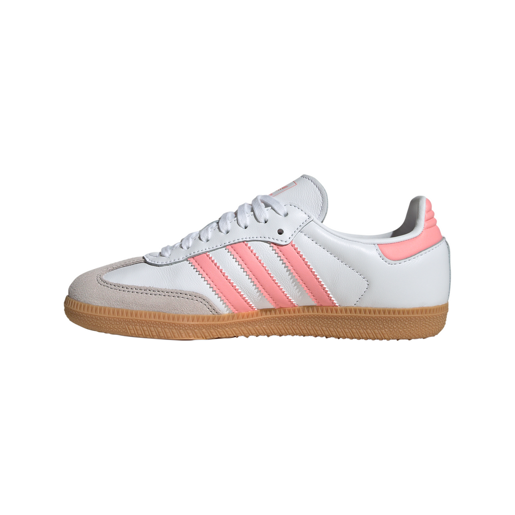 Big Kids Adidas Samba OG J "White Semi Pink Spark"