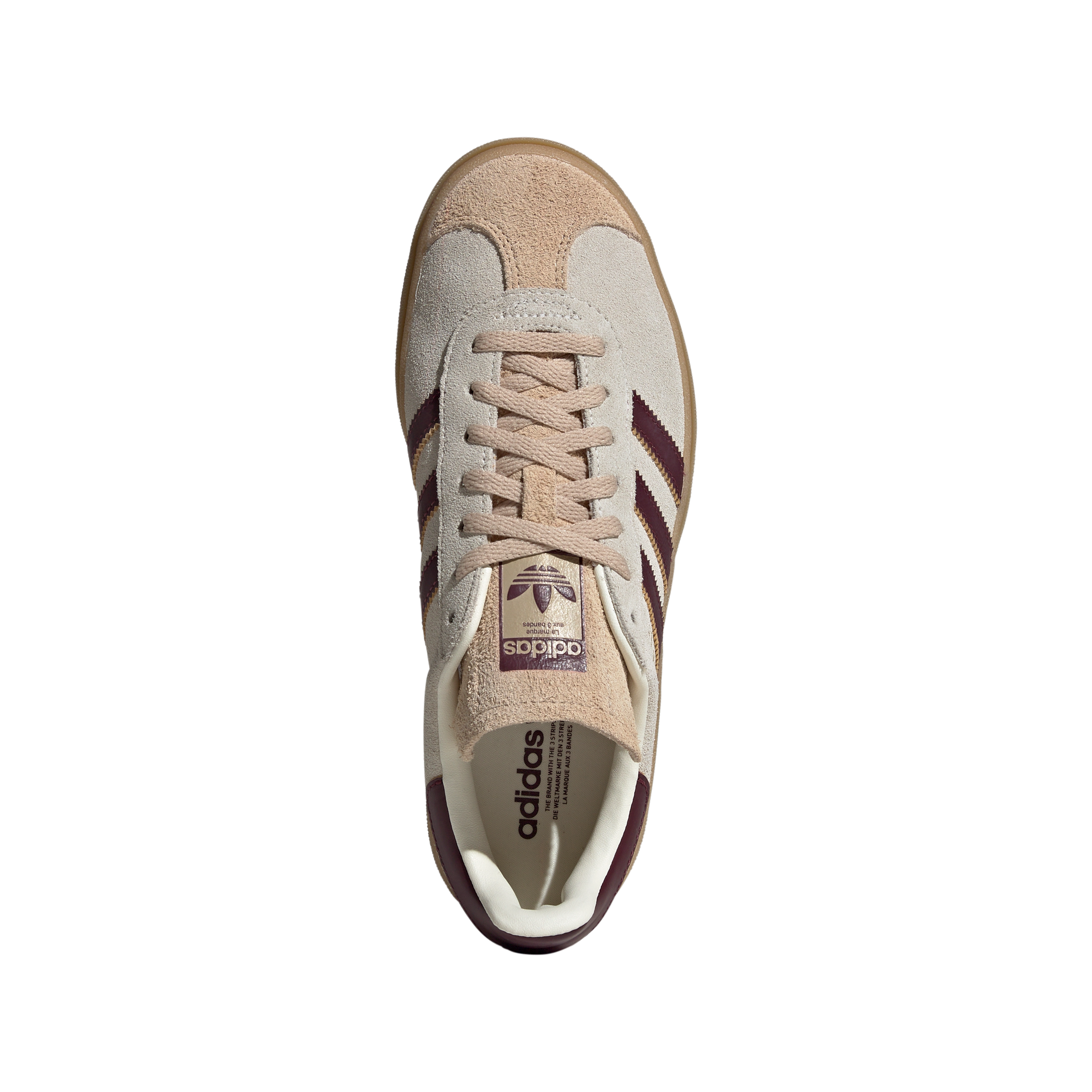 Women's Adidas Gazelle Bold W "Cream White Maroon" The Closet Inc. Women's Adidas Gazelle Bold W "Cream White Maroon" The Closet Inc.