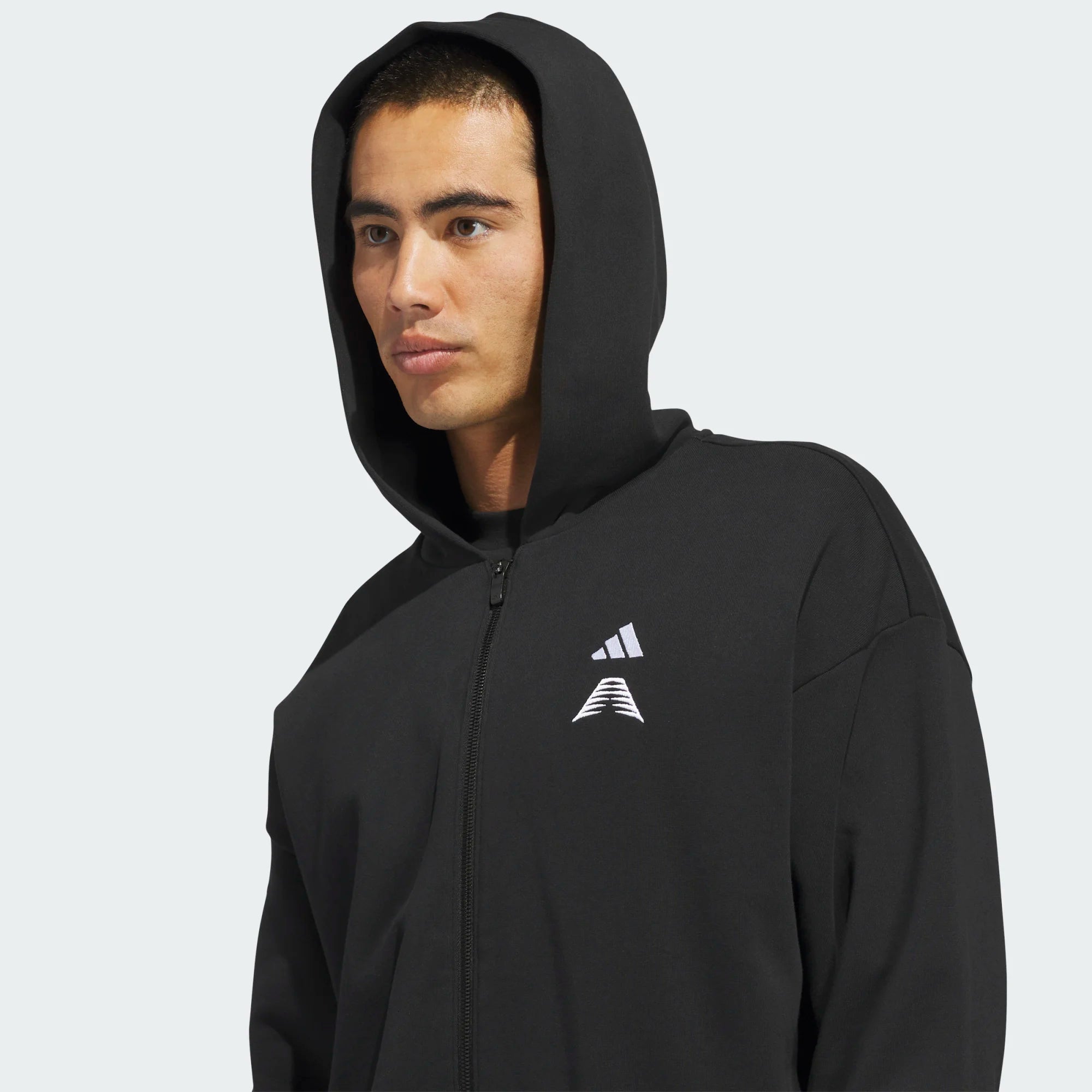 Men's Adidas Anthony Edwards Foundation Full Zip Hoody Loose Fit "Unisex"