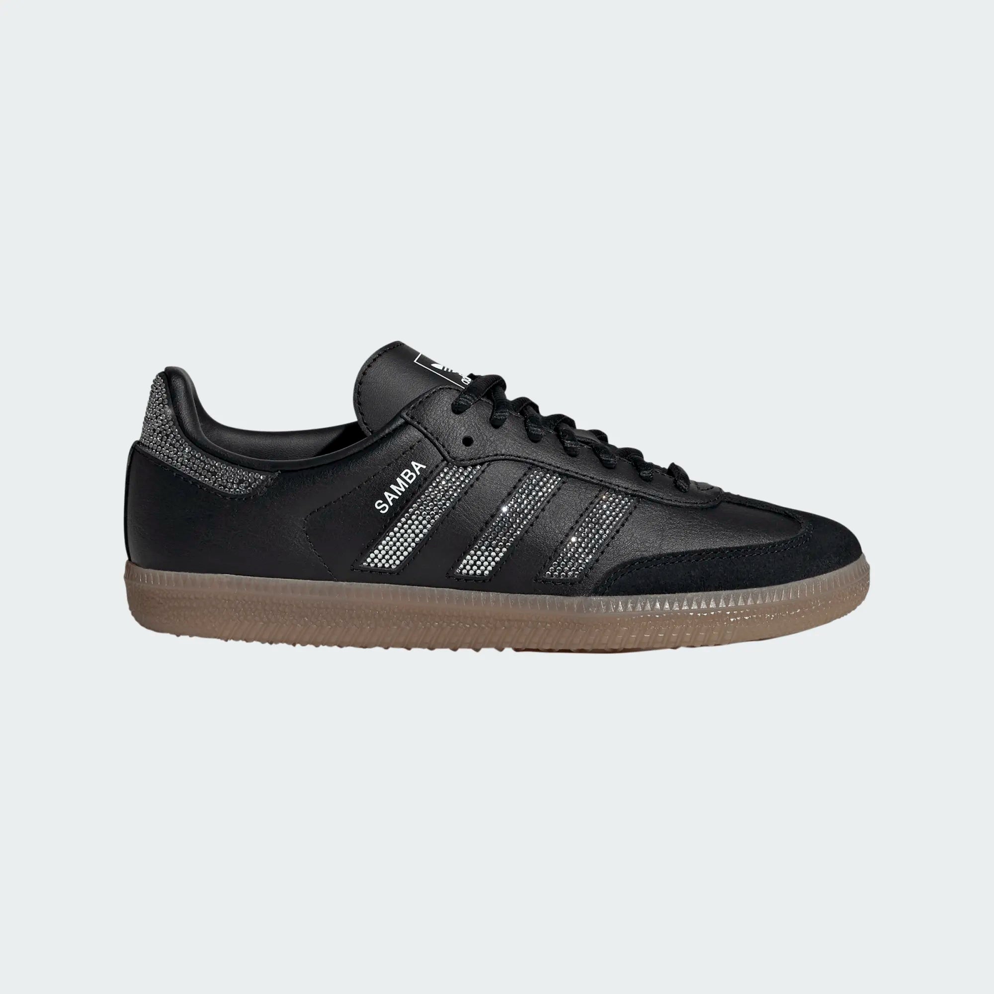 Big Kids' Adidas Samba OG "Rhinestone Black Silver" (Unisex)