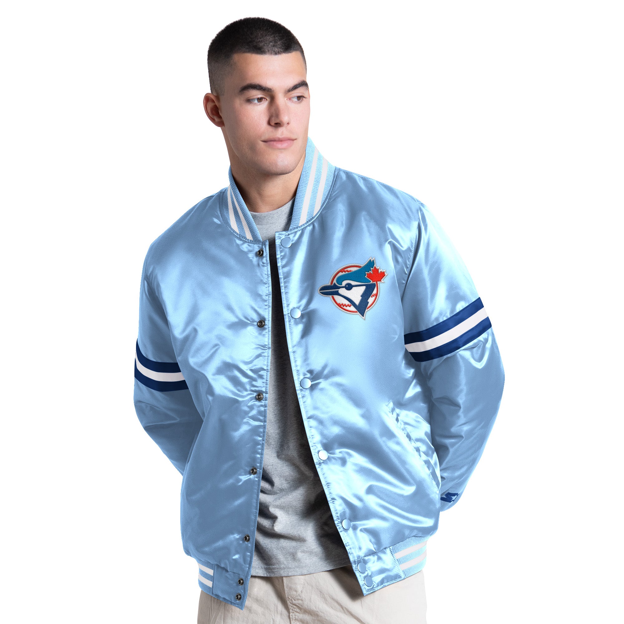 Men's Starter Toronto Blue Jays Satin Jacket – The Closet Inc.