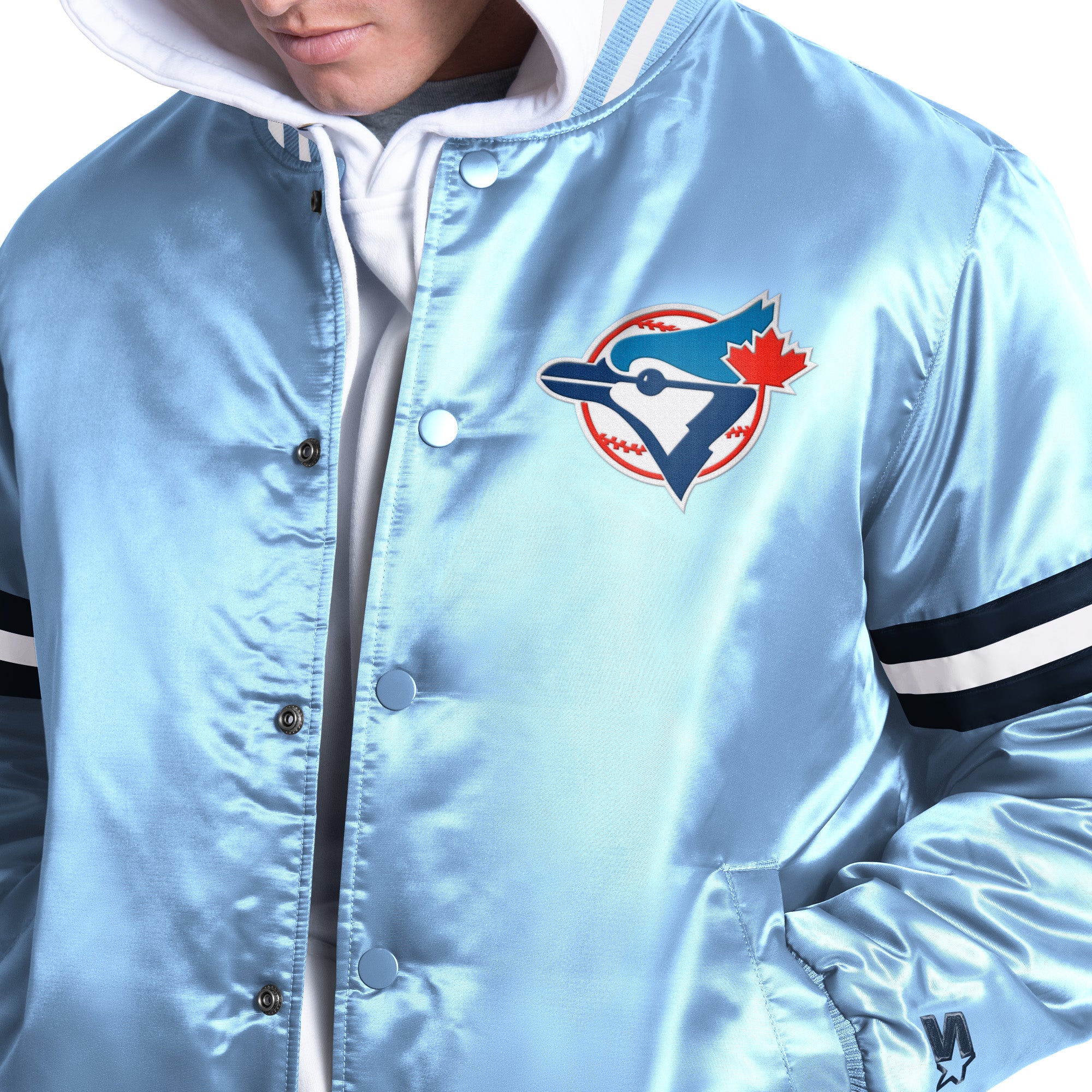 Satin Over Jacket エクリュ36 Men's Starter Toronto Blue Jays Satin Jacket – The Closet Inc.