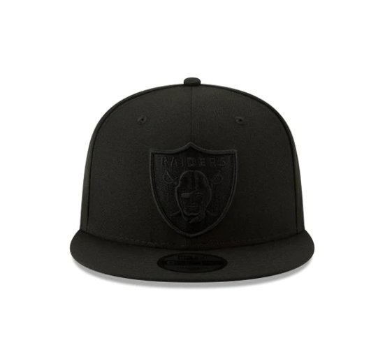 Las Vegas Raiders New Era Black on Black 9FIFTY Snapback