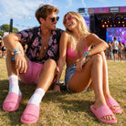 The Closet Inc Slides (Pink W Wh)