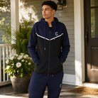 Men's The Closet Inc. Tech Fleece Zip Pants - Navy