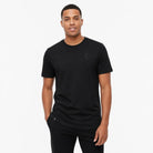 Men's The Closet Inc. Curved Hem T-Shirt - Black With Clear C