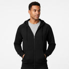 The Closet Inc Mens Fleece Zipper Black