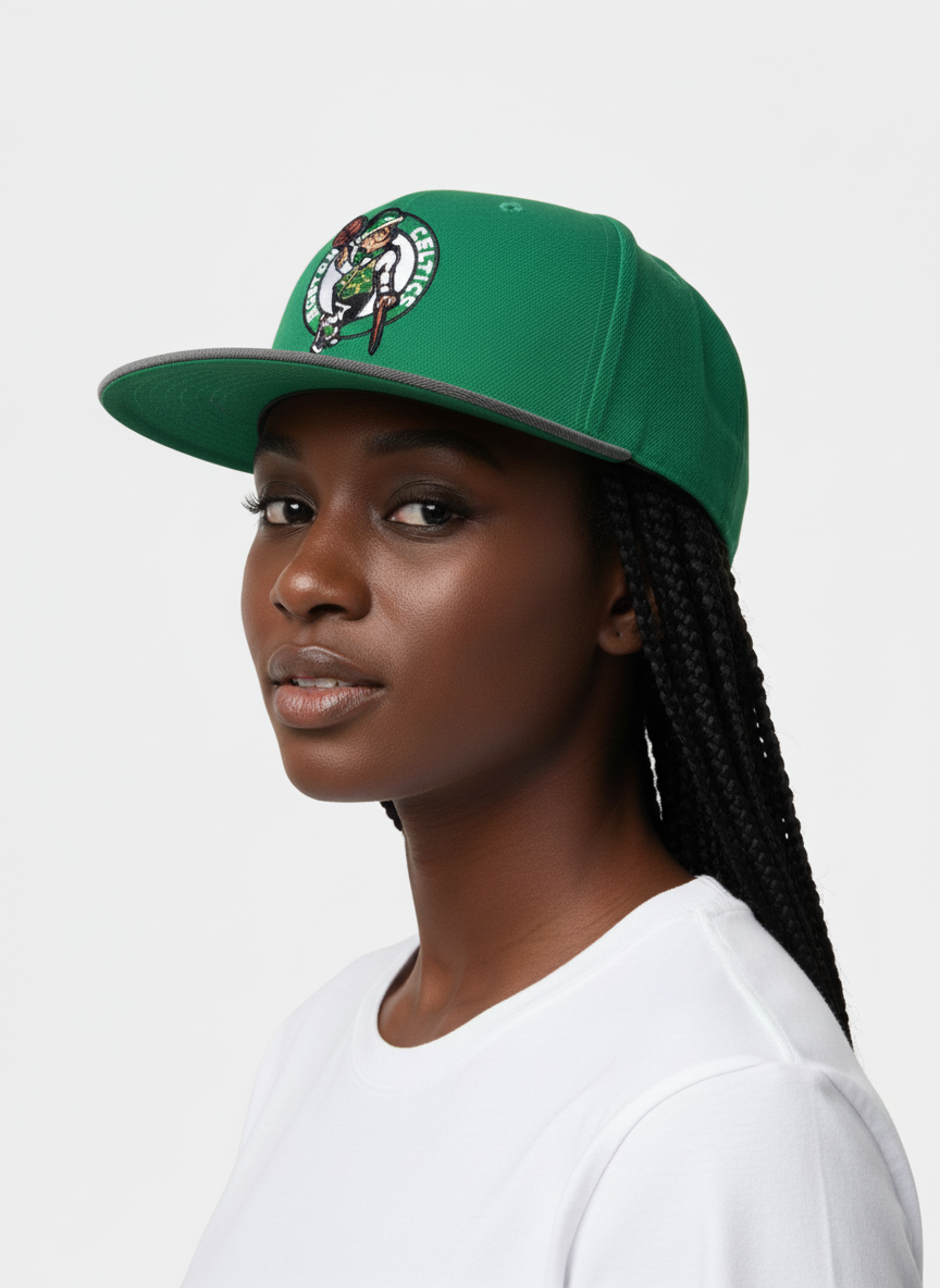 Mitchell And Ness NBA Boston Celtics Denim Beak Snapback