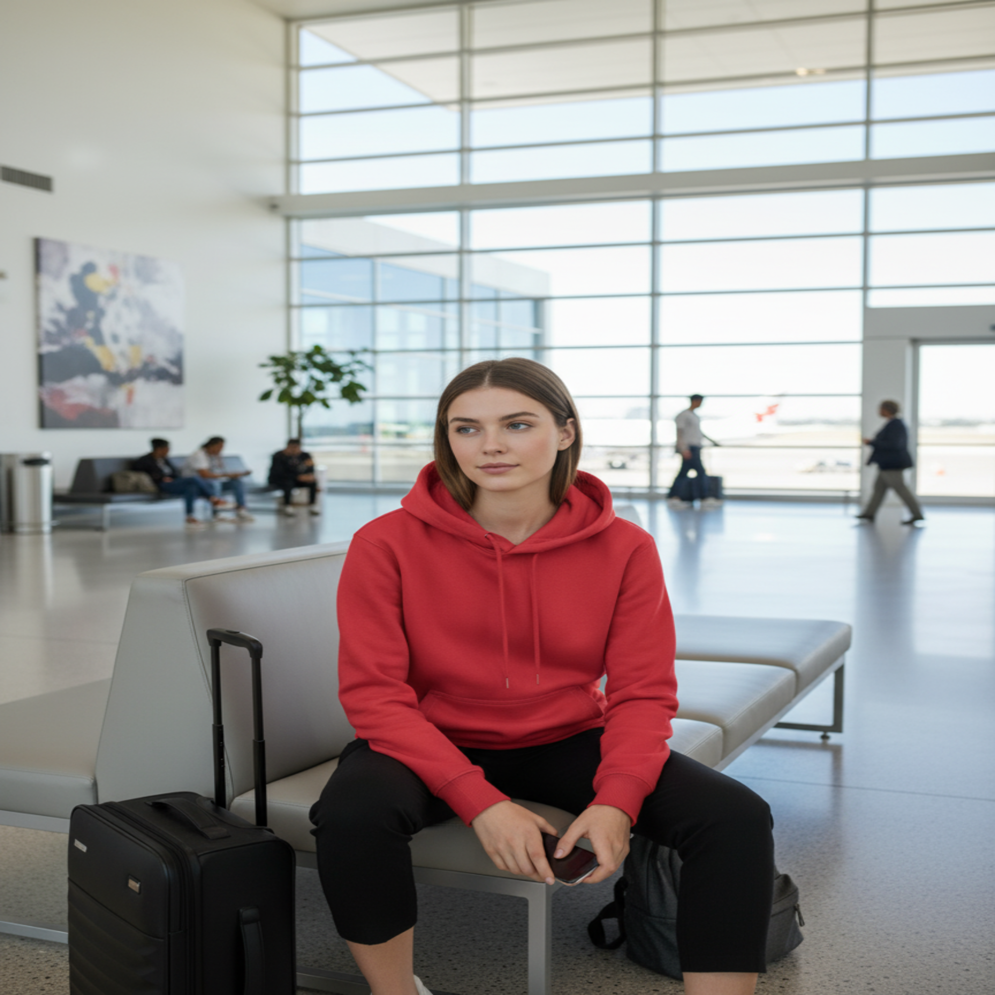 The Closet Inc Women's Fleece Pullover Plain Rose