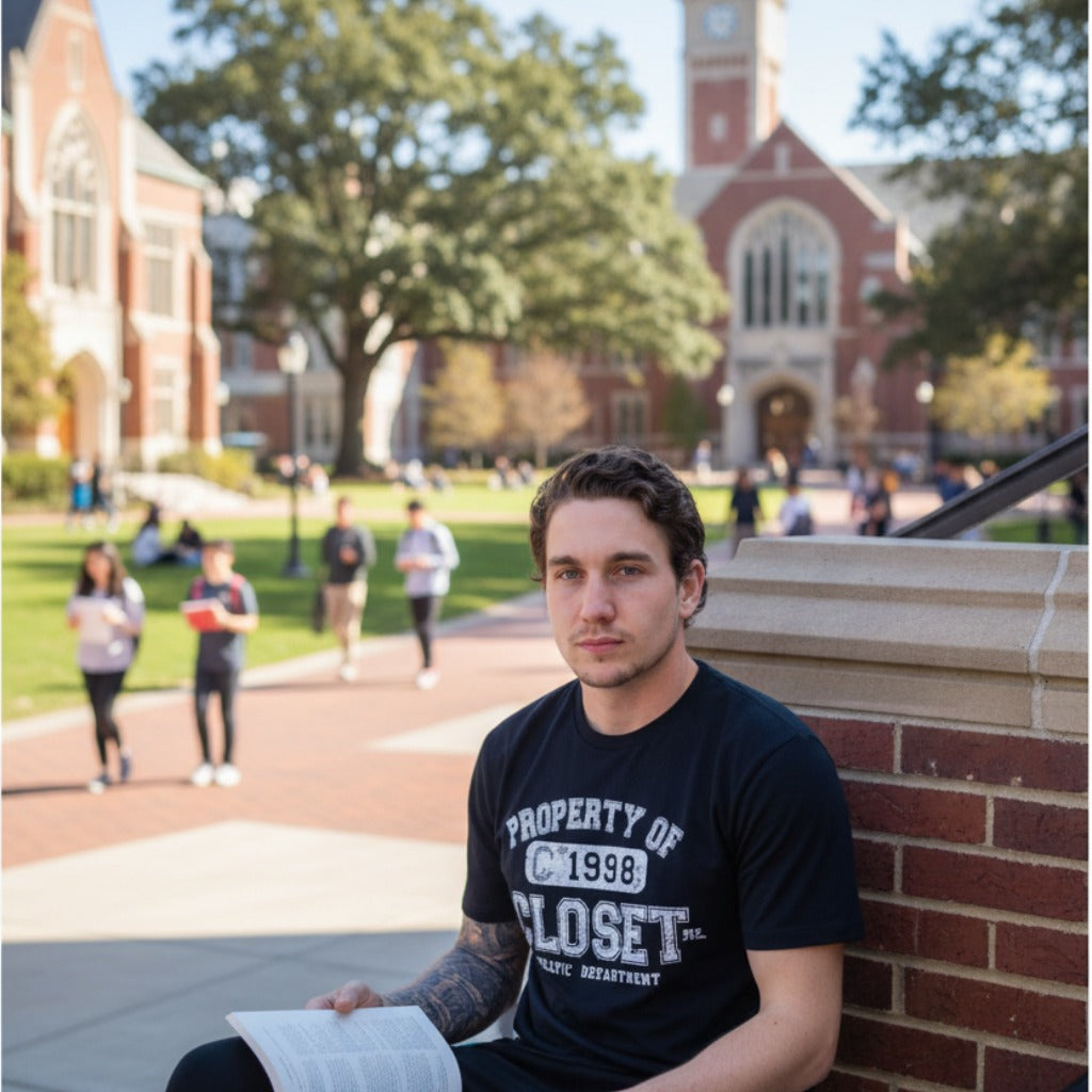The Closet Inc Men Basic T-Shirts “ Navy "Property Of"