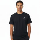 Men's The Closet Inc. Plain T-Shirt (Black-Wht Logo)