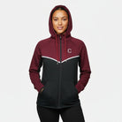 Women's TCI Tech Fleece Hoodie (Black/Burgundy)