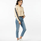 Women's The Closet Inc. Pull Over Tape Crop Top - Stone