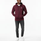 Men's The Closet Inc. Zip Fleece Top (Burgundy)