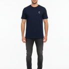Men's The Closet Inc. Plain T-Shirt (Navy-Wht Logo)