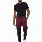 Men's The Closet Inc. Tech Fleece Zip Pants (Black/Burgundy)