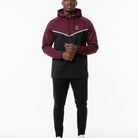 Men's The Closet Inc. Tech Fleece Top (Black/Burgundy)