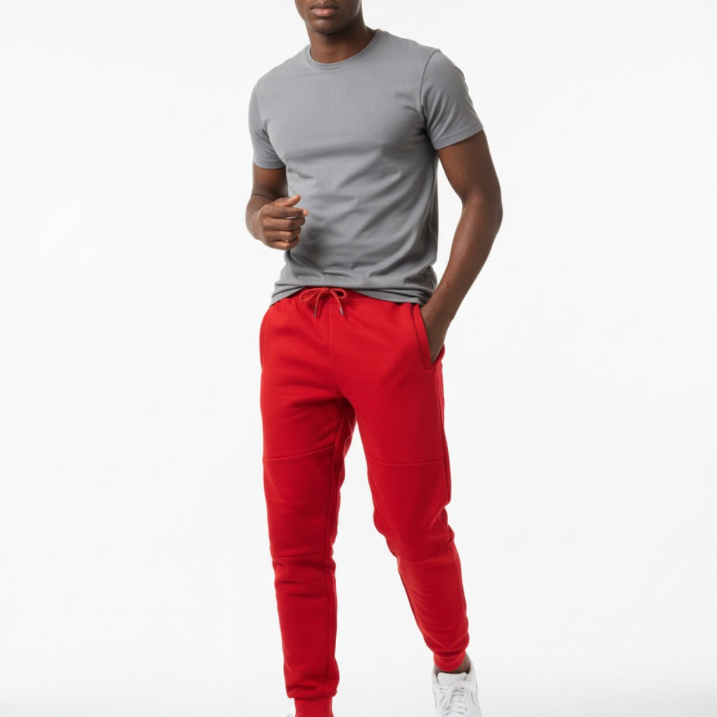 Men's The Closet Inc. Fleece Z Pants - Plain Red