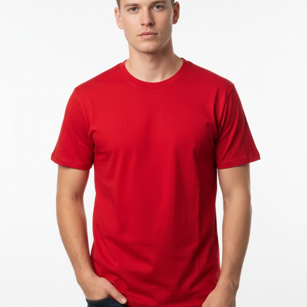 The Closet Inc Men Basic T-Shirts “Plain Red