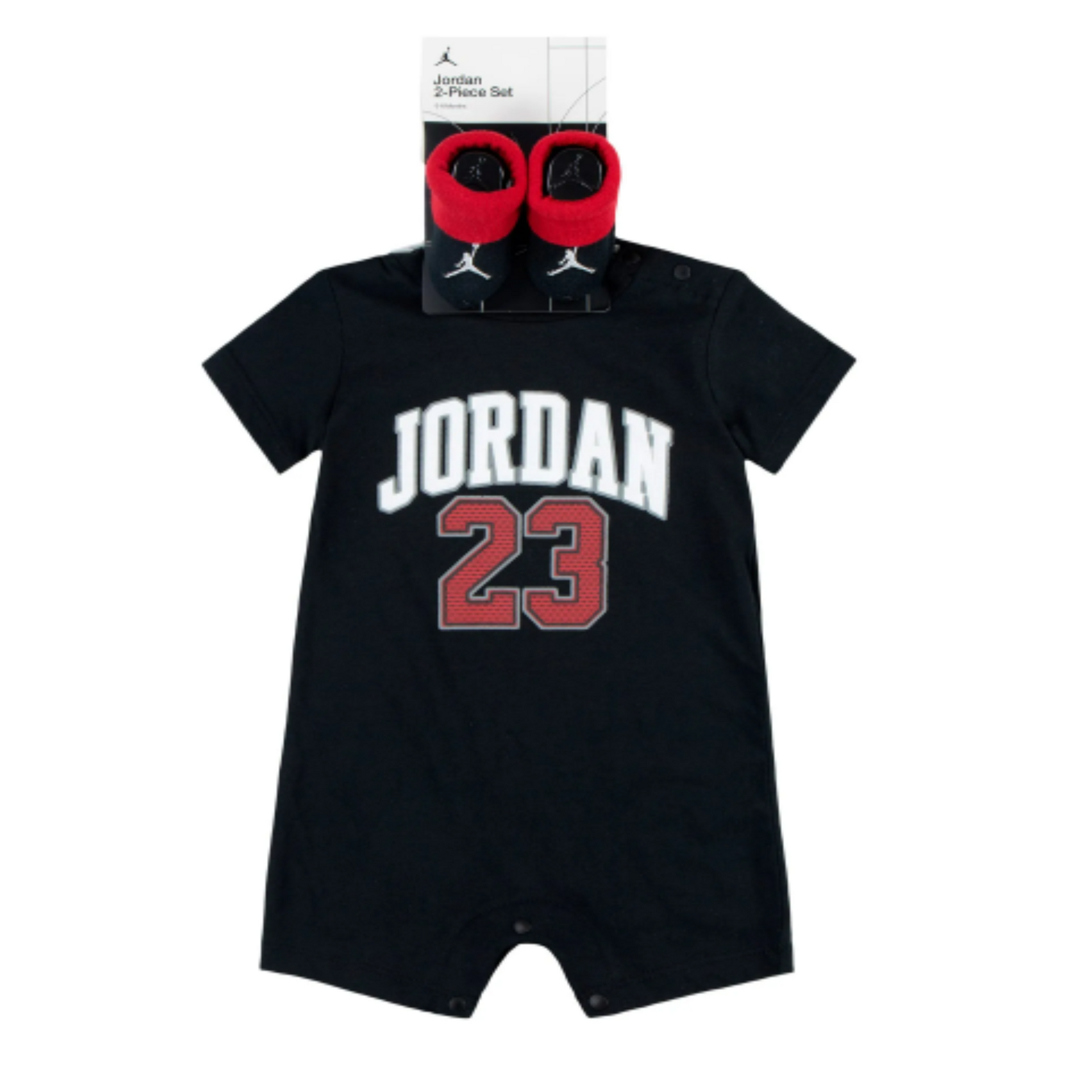 Baby/Toddler Jordan 23 Romper Bootie Set 0-6M (2Piece Set