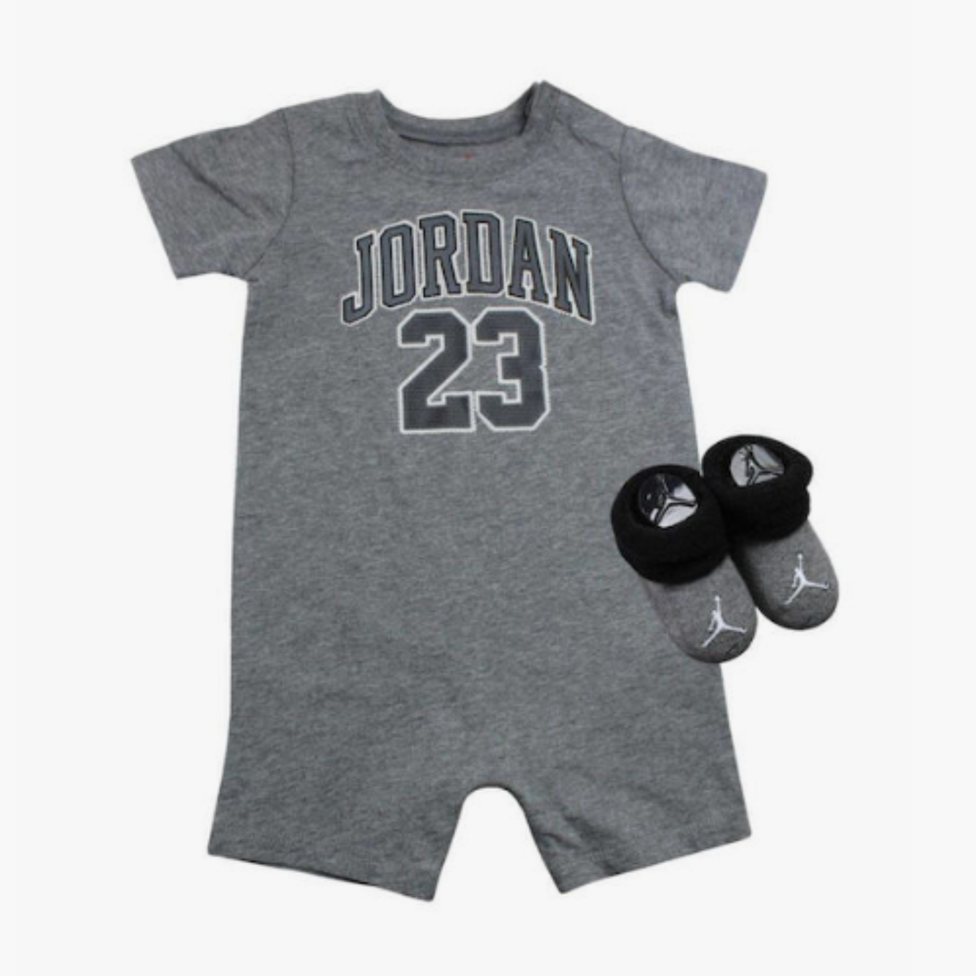 Baby/Toddler Jordan 23 Romper Bootie Set 0-6M (2Piece Set
