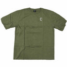 Men's The Closet Inc. Plain T-Shirt (Green-Wht Logo)