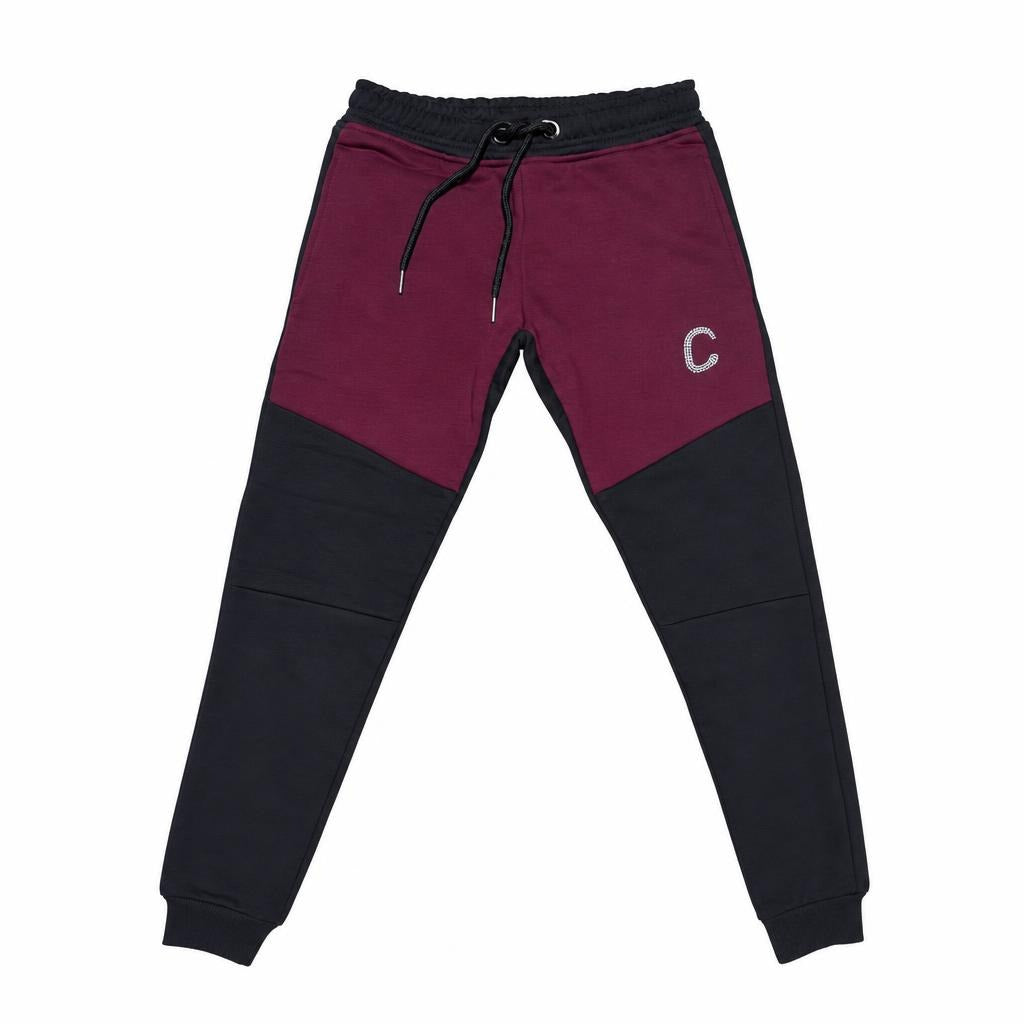 Women's TCI Tech Fleece Zip Pants (Black/Burgundy)